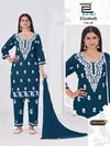 Elizabeth Vol 9 By Blue Hills Rayon Online Kurtis With Bottom Dupatta Wholesale